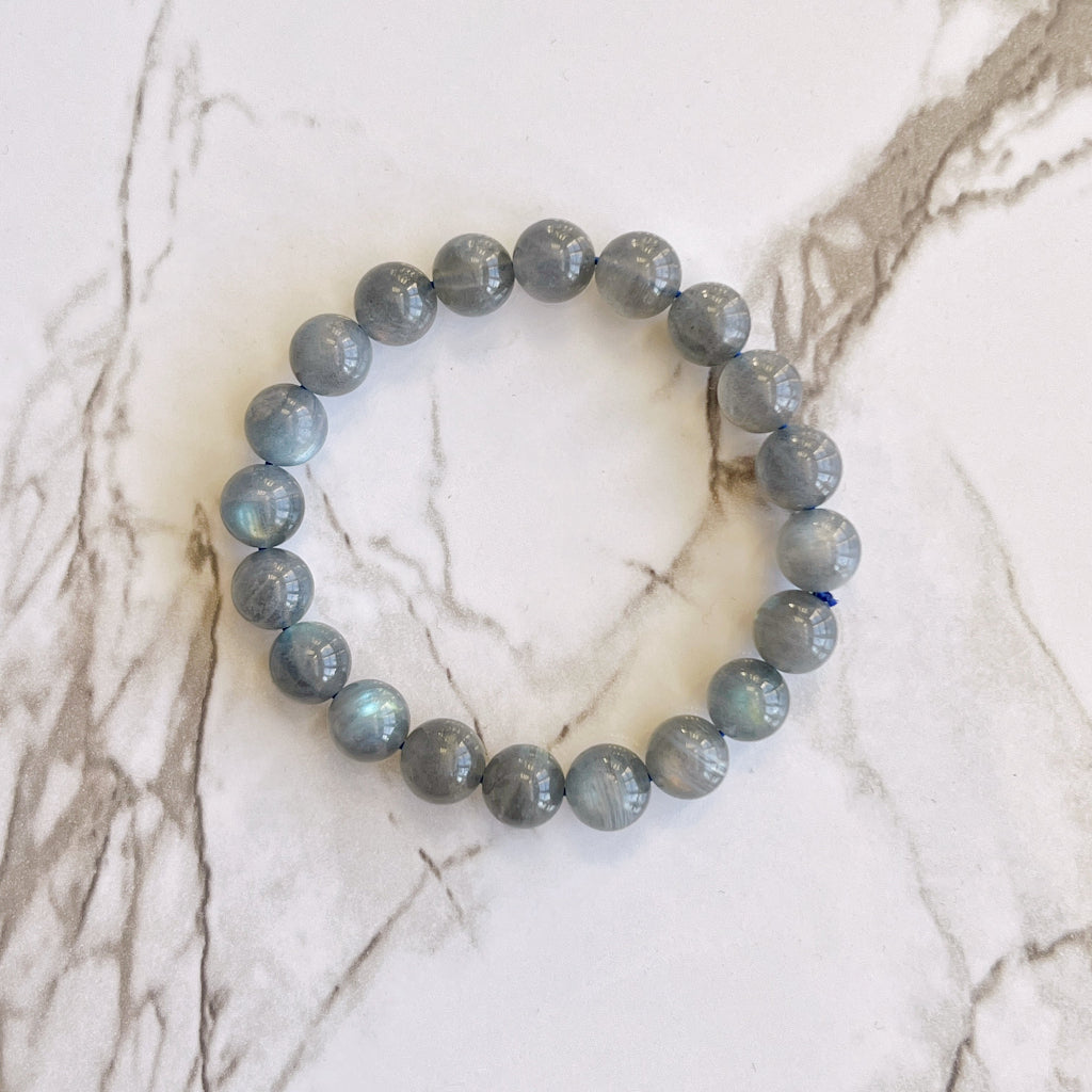 10mm Premium Labradorite Beads Crystal Bracelet