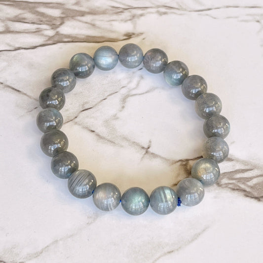 10mm Premium Labradorite Beads Crystal Bracelet