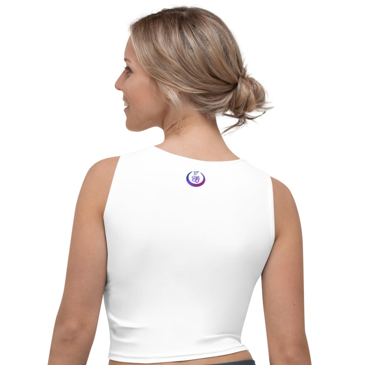 Galaxy Panda Collection | Harmony's Grace Crop Top| Twilight Purple