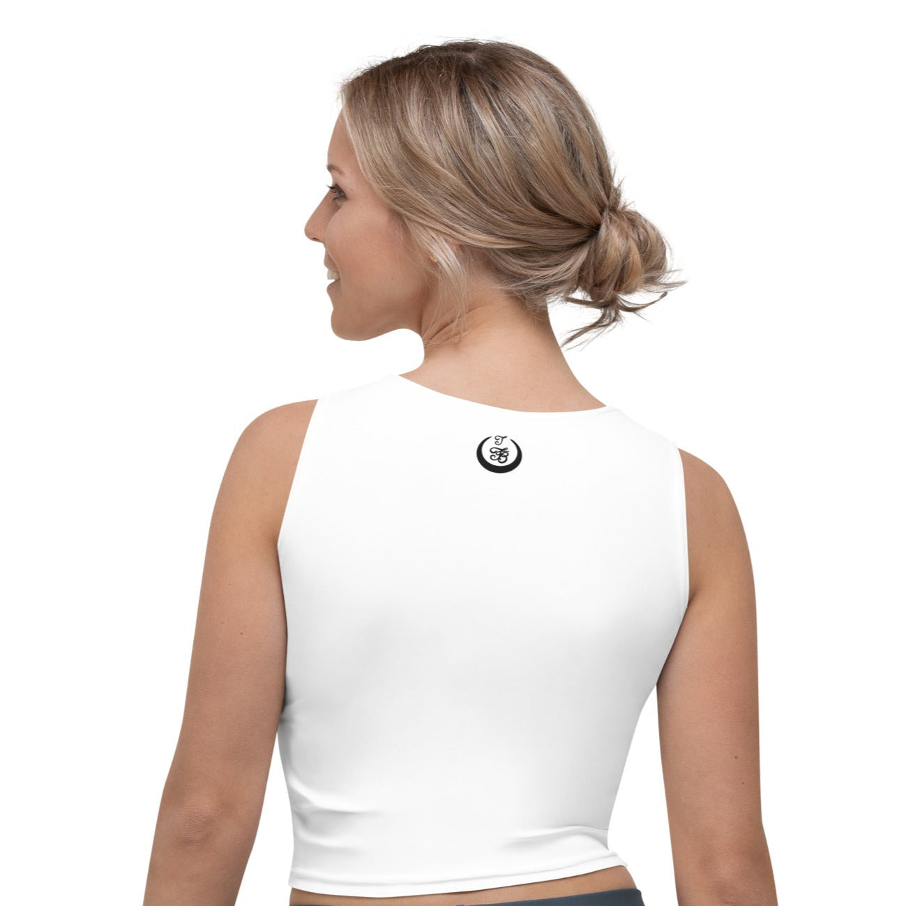 Countries Giraffe Collection | Stretched Beyond Horizon Crop Top | Black