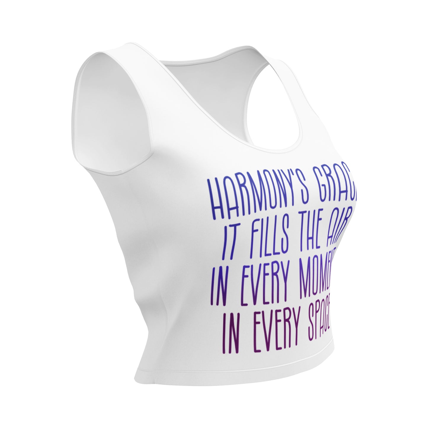 Galaxy Panda Collection | Harmony's Grace Crop Top| Twilight Purple