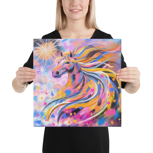 Confetti Horse Canvas