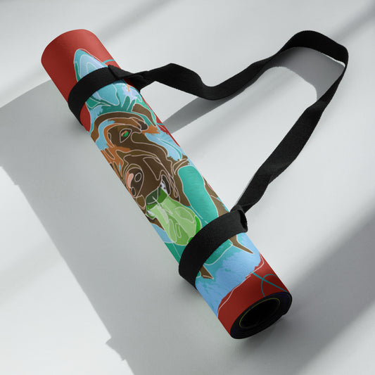 Pop Art German Shepherd Yoga Mat