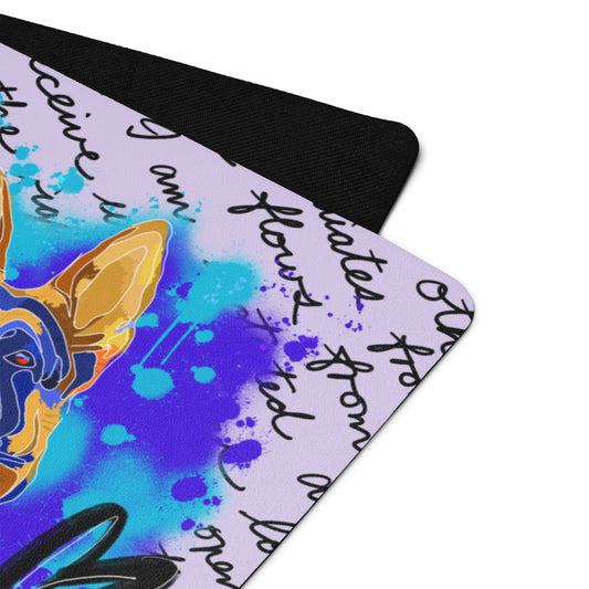 Pure Love German Shepherd Yoga Mat | Lavender