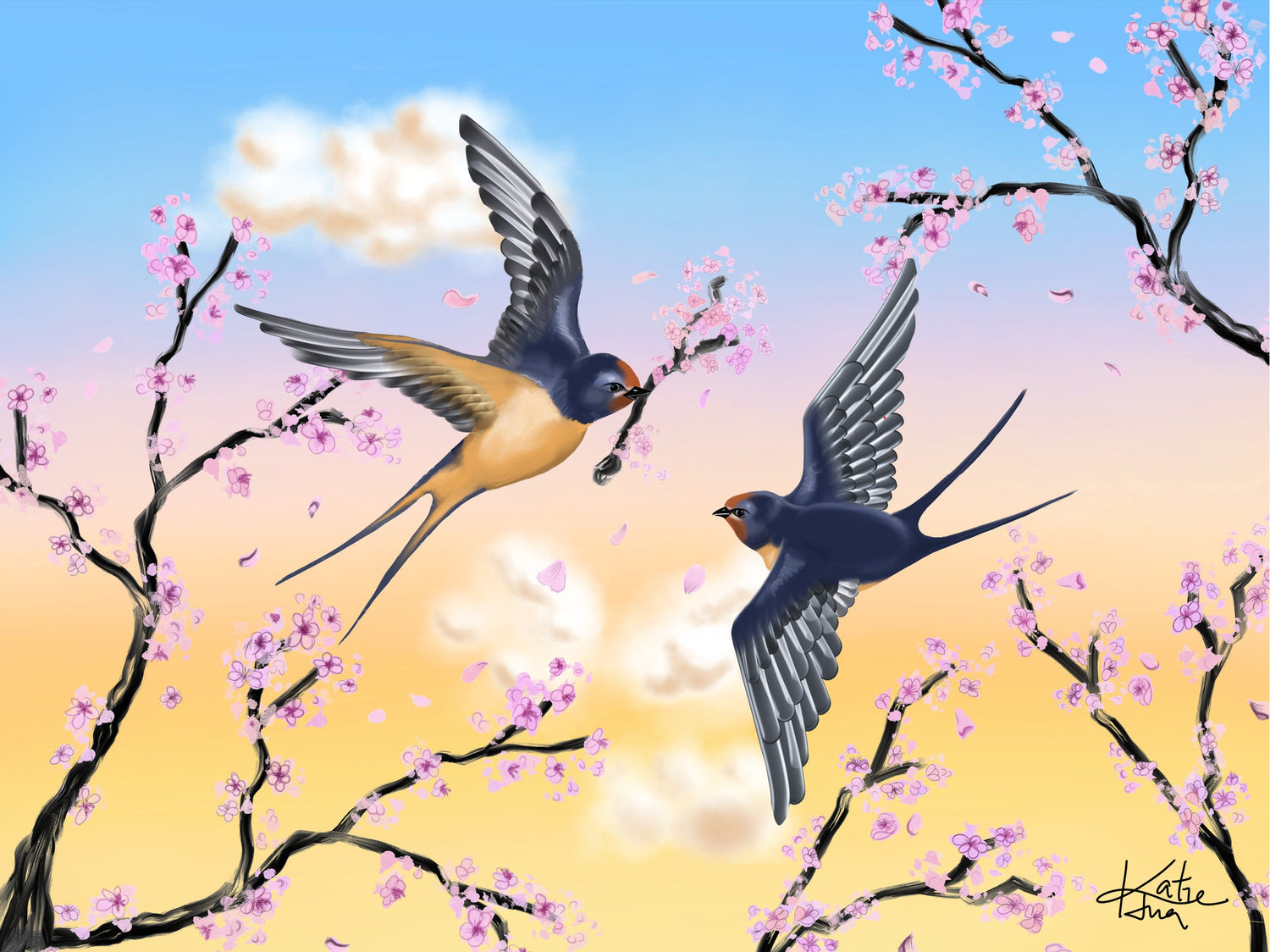 Swallow Cherry Blossom
