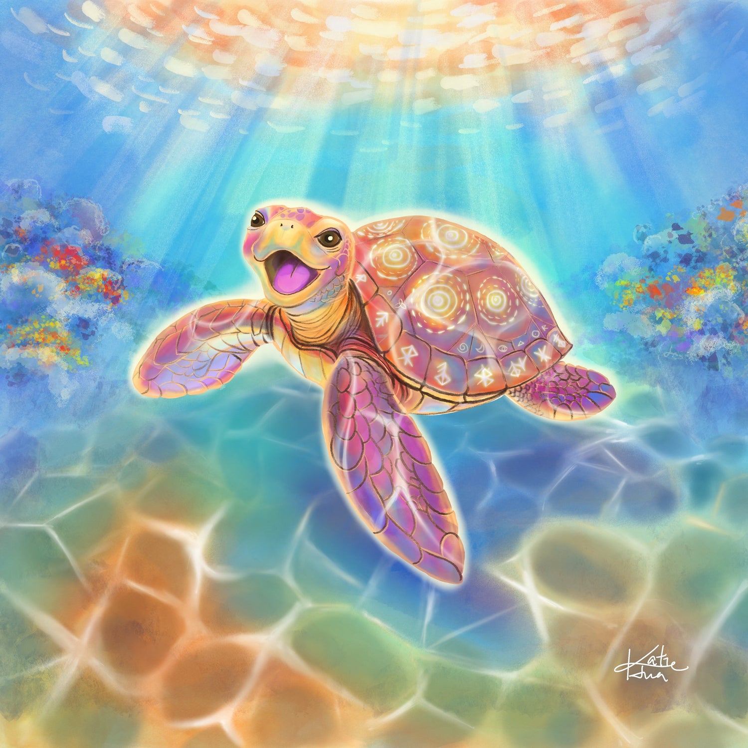 Ancient Ruin Sea Turtle