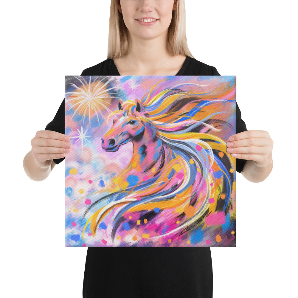 Confetti Horse Canvas