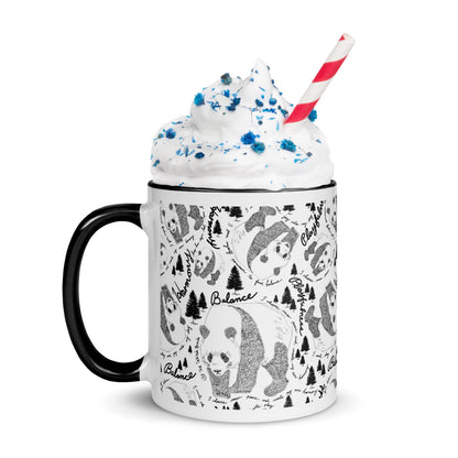 Panda Pattern Mug | Cosmic Black