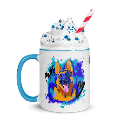Pure Love German Shepherd Mug | Blue