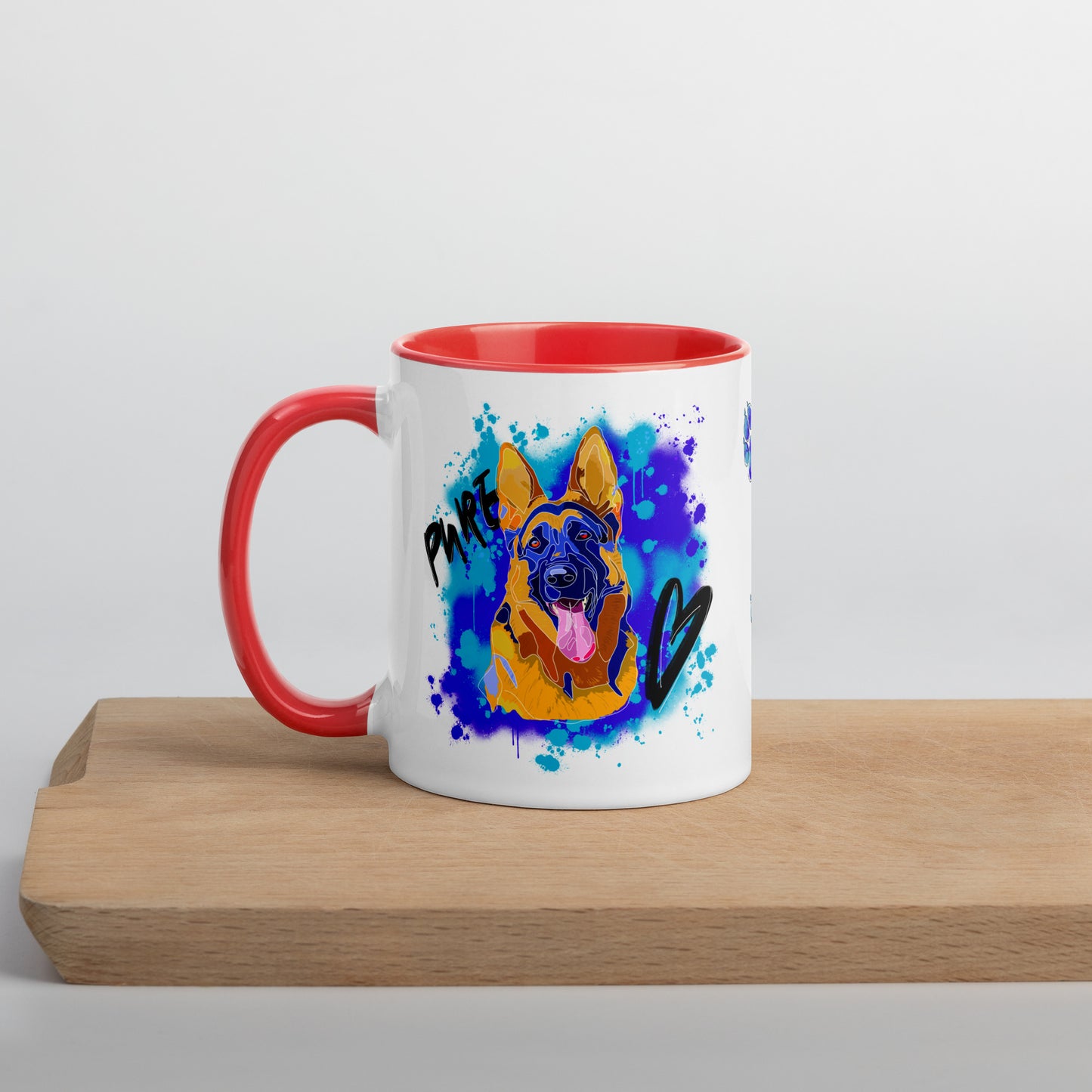Pure Love German Shepherd Mug | Fiery Red