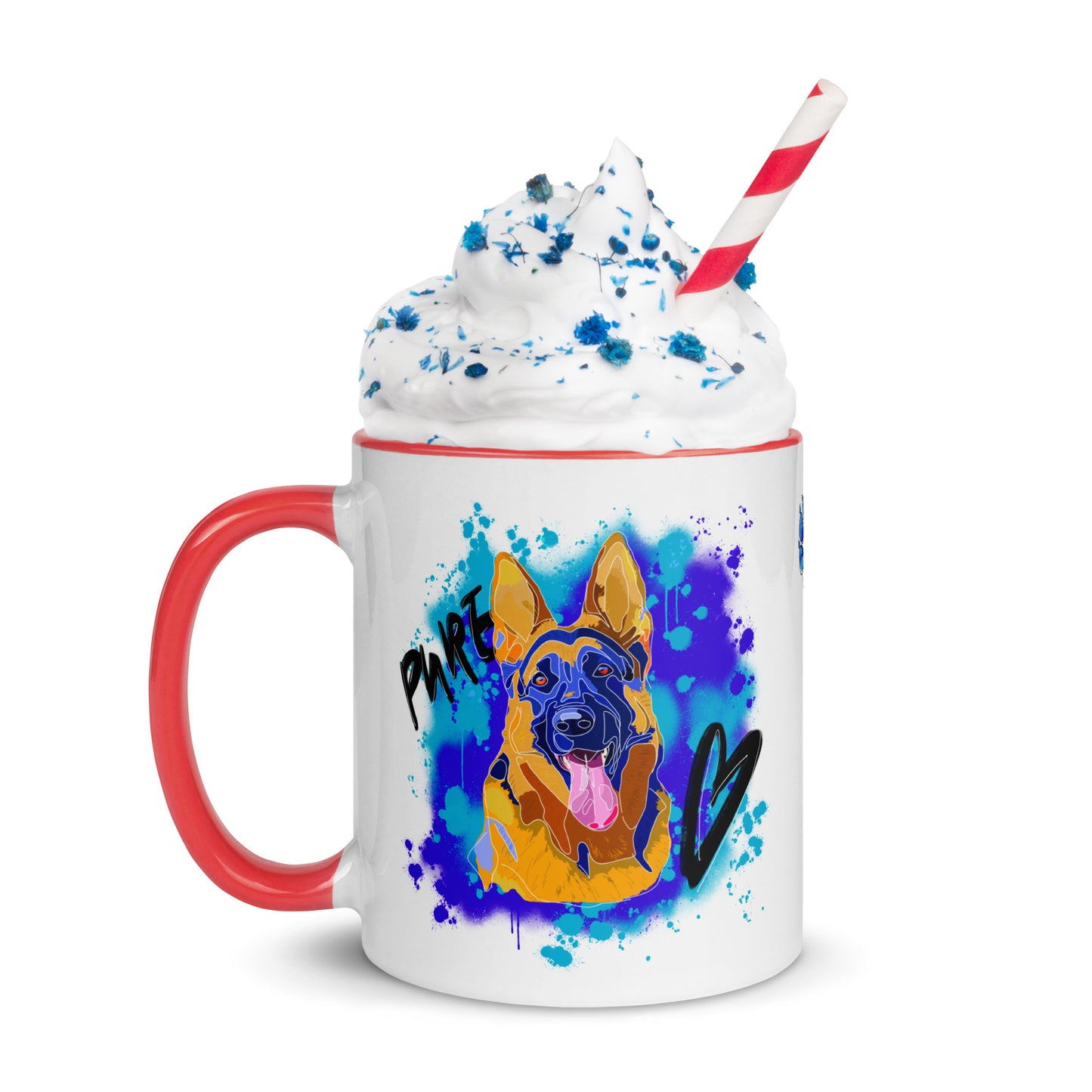 Pure Love German Shepherd Mug | Fiery Red