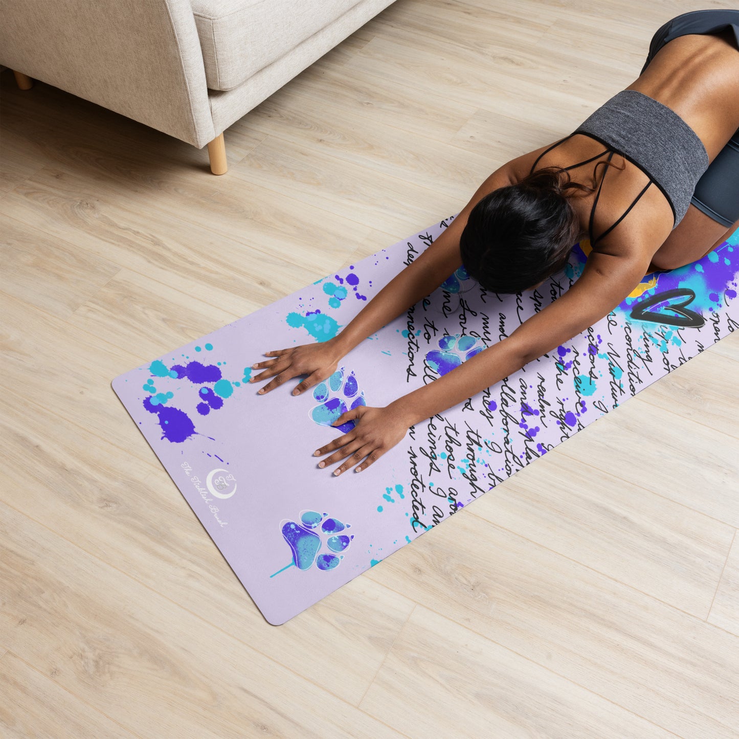Pure Love German Shepherd Yoga Mat | Lavender