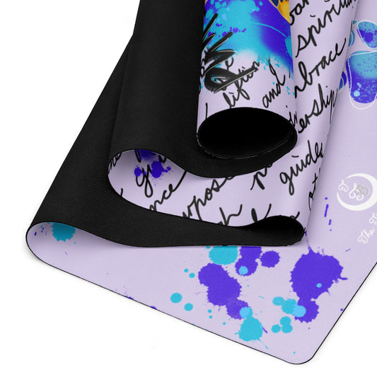 Pure Love German Shepherd Yoga Mat --- Lavender